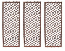 Ruddings Wood Natural Willow Garden Trellis Plant Supports Set Of 3 - thumbnail 1