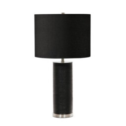 Elstead Ripple Black 1 Light Table Lamp - Black, E27