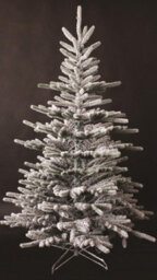 Shatchi 6Ft Californian Pine Snow Covered Green Tips Bushy Artificial Plain Christmas Tree - thumbnail 2
