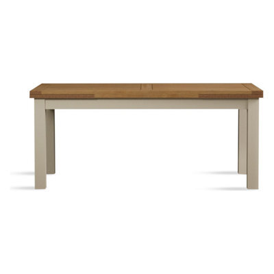 Furniture 48 Extending Romney 180Cm Oak And Cream Painted Dining Table