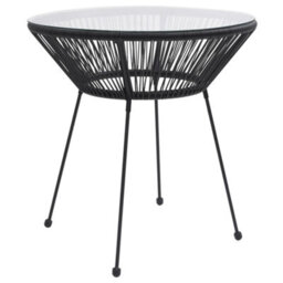 Berkfield 5 Piece Outdoor Dining Set Pvc Rattan Black - thumbnail 4