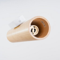Luminosa Lighting Luminosa Lino Up & Down Wall Lamp Natural Wood, White 2X Gu10 - thumbnail 8