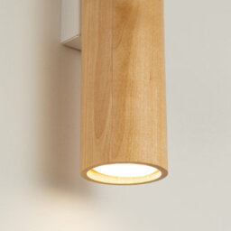 Luminosa Lighting Luminosa Lino Up & Down Wall Lamp Natural Wood, White 2X Gu10 - thumbnail 4
