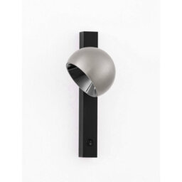 Luminosa Lighting Luminosa Lusa Reading Wall Light Foggy Nickel, Black Led 10W 644Lm 3000K Switch On/off - thumbnail 5