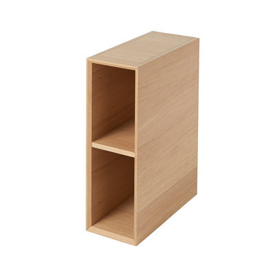GoodHome Avela Matt Wall-Mounted 2 Shelves Storage Unit (D) 450mm (H) 600mm - image 1