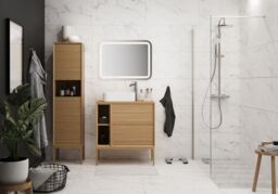 GoodHome Avela Matt Wall-Mounted 2 Shelves Storage Unit (D) 450mm (H) 600mm - thumbnail 3
