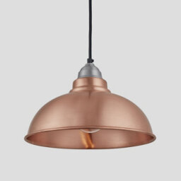 Industville Old Factory Pendant, 12 Inch, Copper, Light Pewter Holder - thumbnail 1