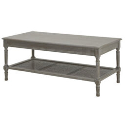Wyld Haus Laurelbrook Rectangular Coffee Table With Rattan Shelf 1200mm - thumbnail 3