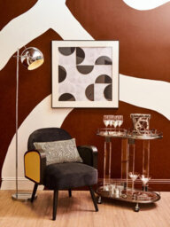Orsina Durable Chrome & White Dome Floor Lamp, Tall Standing Lamp With Adjustable Head, Modern Chrome Floor Light - thumbnail 3