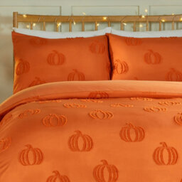 Duvet Day Pumpkinfields Ultra Soft Touch Duvet Set, Super King, Orange - thumbnail 3