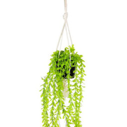 Gardenwize Solar Hanging Faux Plant In Pot With 60 Led Lights - thumbnail 5