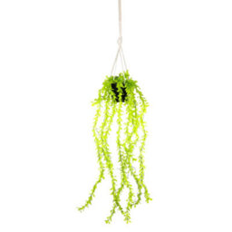Gardenwize Solar Hanging Faux Plant In Pot With 60 Led Lights - thumbnail 1