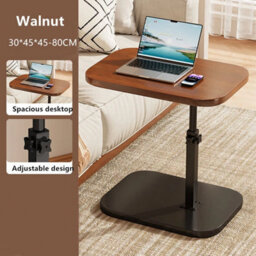 Adjustable C-Shaped Sofa Side End Table Coffee Laptop Table Living Room Bedroom - thumbnail 4