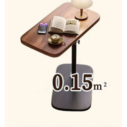 Adjustable C-Shaped Sofa Side End Table Coffee Laptop Table Living Room Bedroom - thumbnail 3