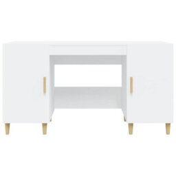 Vidaxl Desk White 140X50X75 Cm Engineered Wood - thumbnail 6