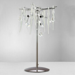 Luminosa Lighting Luminosa Cygnet Table Lamp 6 Light G4 Polished Chrome/white Glass/crystal, Not Led/cfl Compatible - thumbnail 2