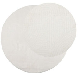 Berkfield Rug Iza Short Pile Scandinavian Look Cream Size  100 Cm - thumbnail 3