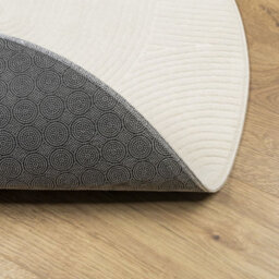 Berkfield Rug Iza Short Pile Scandinavian Look Cream Size  100 Cm - thumbnail 5