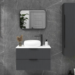 Royal Bathrooms Elmore 500 X 700mm Matt Black Framed Bathroom Mirror Rectangular Non-Led Minimalist Design - thumbnail 6