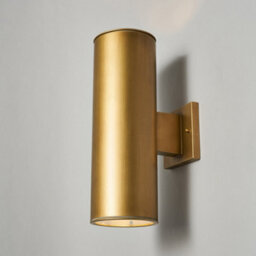 Litecraft Haddon Brushed Gold Up And Down Outdoor Wall Light - thumbnail 3