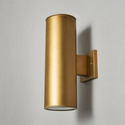 Litecraft Haddon Brushed Gold Up And Down Outdoor Wall Light - thumbnail 4