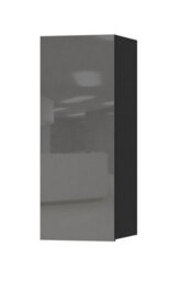 Arte Elegant Grey Helio 08 Wall Cabinet, Versatile Storage Solution With Adjustable Shelves H910mm W350mm D350mm - thumbnail 1