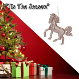Christmas Tree Decoration Hanging Unicorn Ornament X 1 13Cm Rose Gold - thumbnail 6