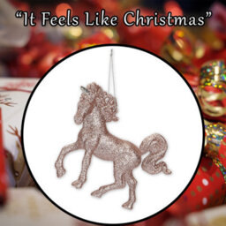 Christmas Tree Decoration Hanging Unicorn Ornament X 1 13Cm Rose Gold - thumbnail 7
