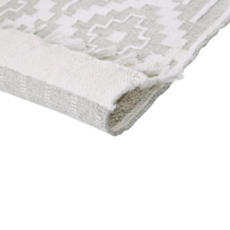 Wyld And Coco Heritage Grey And White Indoor-Outdoor Area Rug 140 X 200 Cm With Tassels - thumbnail 6