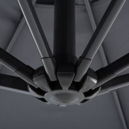 Wyld and Coco Grey Cantilever Parasol 240 Cm Octagonal - 360 Swivel, Crank Opening - thumbnail 6