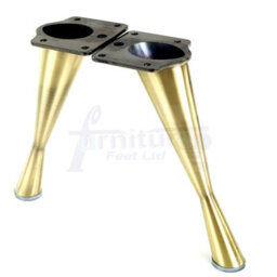 L&F 4 X Furniture Feet Metal Antique Brushed Brass Furniture Legs 170mm High  Sofas Chairs Stools Predrilled Cwc971 - thumbnail 7