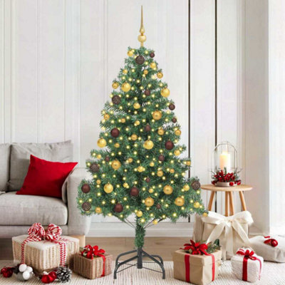 Vidaxl Christmas Tree With 300 Leds With Stand Green 180 Cm Pvc - image 1