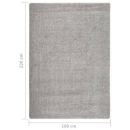 Walplus Shaggy Rug Light Grey 160X230 Cm Anti Slip - thumbnail 5