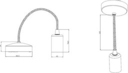 "Knightsbridge 8270At 6"" Contemporary Pendant Set In An Anthracite Finish" - thumbnail 2