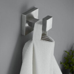4 Pack Bathroom Set, Brushed Silver, Towel Hook, Wall Hook, Home Hook, Stainless Steel - thumbnail 3