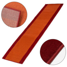 Bravich Hard Wearing Hessian Backed Stair Runner Kitchen Mat - Texas Terracotta Border - 60X600Cm (2'x20') - thumbnail 4