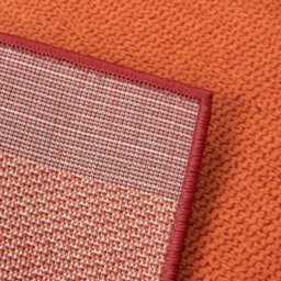 Bravich Hard Wearing Hessian Backed Stair Runner Kitchen Mat - Texas Terracotta Border - 60X600Cm (2'x20') - thumbnail 7