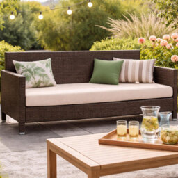 House Of Home Outdoor Bench Cushion Stone 3 Seater 140Cm - thumbnail 3