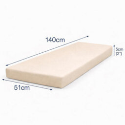 House Of Home Outdoor Bench Cushion Stone 3 Seater 140Cm - thumbnail 2