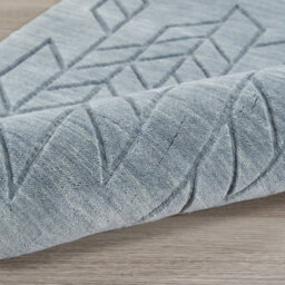 Blue Geometric Modern Wool Rug For Living Room Bedroom & Dining Room-236Cm X 297Cm - thumbnail 9