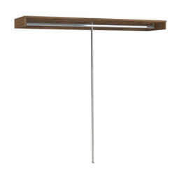 Spacepro Walnut Effect Large Wardrobe Bedroom Hanging Shelf & Hanging Rail Storage Kit (H)2800mm (L)2400mm (D)500mm - thumbnail 1