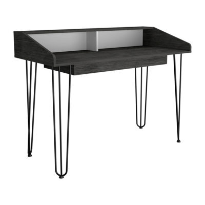 Core Products Dallas Home Office Desk With Hairpin Legs, H90.0Cm X W120.1Cm X D55.2Cm - image 1