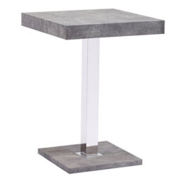 Furniture in Fashion Topaz Square Wooden Bar Table In Concrete Effect - thumbnail 2