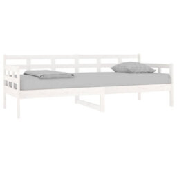 Berkfield Day Bed White Solid Wood Pine 80X200 Cm - thumbnail 3