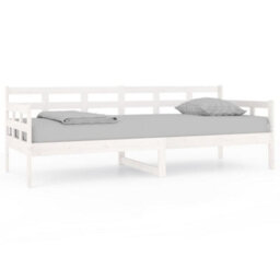 Berkfield Day Bed White Solid Wood Pine 80X200 Cm - thumbnail 2