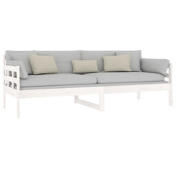 Berkfield Day Bed White Solid Wood Pine 80X200 Cm - thumbnail 6