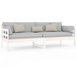 Berkfield Day Bed White Solid Wood Pine 80X200 Cm - thumbnail 5