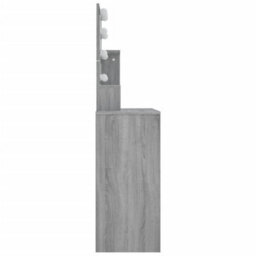 Walplus Dressing Table With Led Grey Sonoma 86.5X35X136 Cm - thumbnail 6