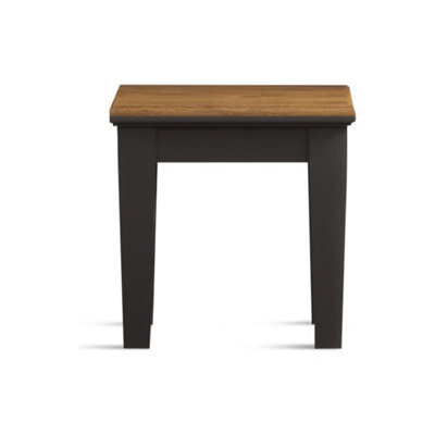 Furniture 48 Bewley Oak And Charcoal Grey Painted Dressing Table Stool