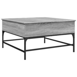 Berkfield Coffee Table Grey Sonoma 80X80X45 Cm Engineered Wood And Metal - thumbnail 7